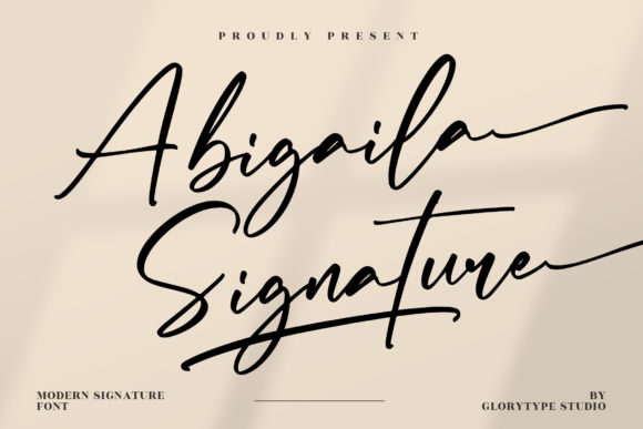 Abigaila Signature: A Handwritten Font for Elegant Craft & Product Design