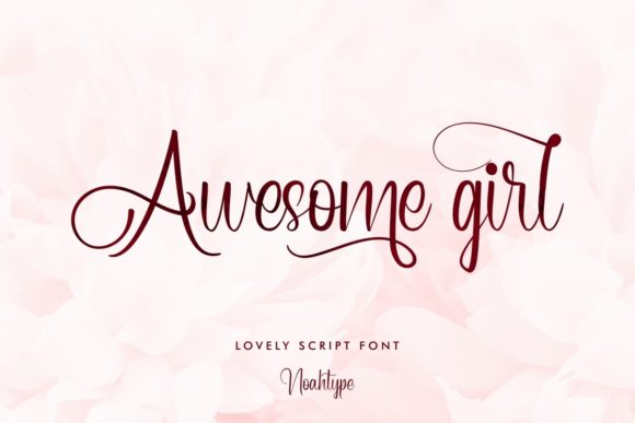 Awesome Girl: A Luxury Script Font for Makers