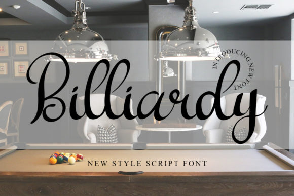 Billiardy: A Chic Script Font for Modern Branding Projects