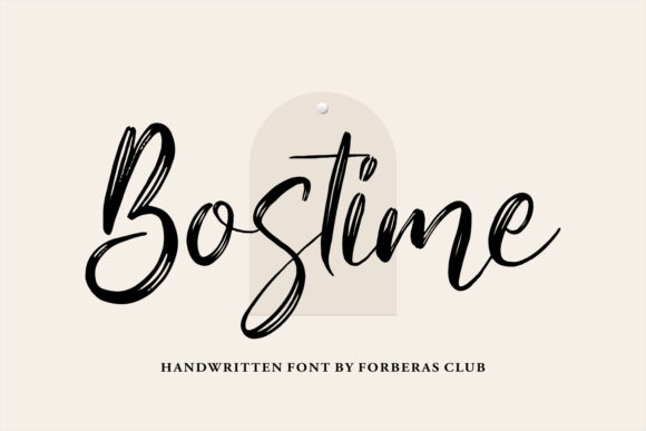 Bostime: A Handwritten Font for Editorial Design