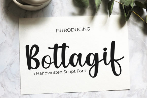 Bottagif: A Luxury Handwritten Font for Web Design