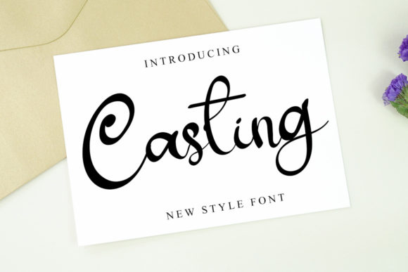Casting Font: Elevating Marketing Visuals with Stylish Script Typography