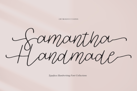 Elevate Your Brand with Samantha Handmade: A Refined Script Font for Real Business Needs
