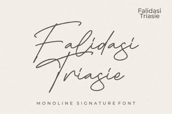 Falidasi Triasie: A Charming Script Font for Editorial Design