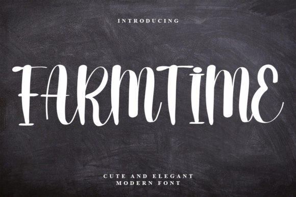 Farmtime: A Handwritten Font for Editorial Design