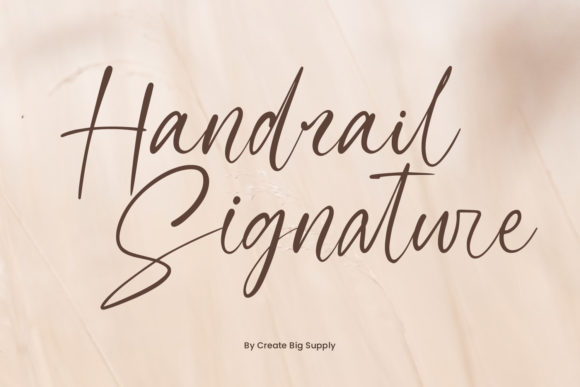 Handrail Signature: Elevating Campaign Visuals with Elegant Script Typography