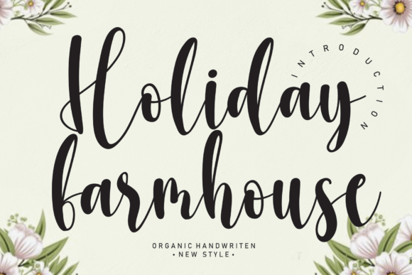 Holiday Farmhouse: A Handwritten Font for Timeless Branding