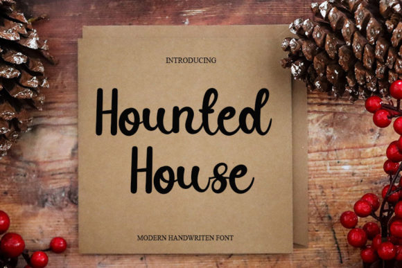 Hounted House: A Handwritten Font That Elevates Brand Identity with Class and Modernity