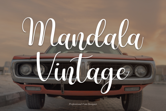 Mandala Vintage: A Premium Script Font for Campaigns