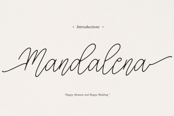 Mandalena: A Graceful Script Font for Elegant Campaign Design
