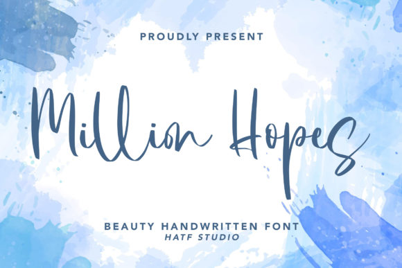 Million Hopes: A Handwritten Font That Elevates Every Maker’s Product