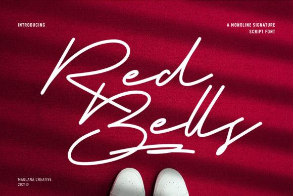 Red Bells: A Stylish Script Font for Elegant Branding Projects