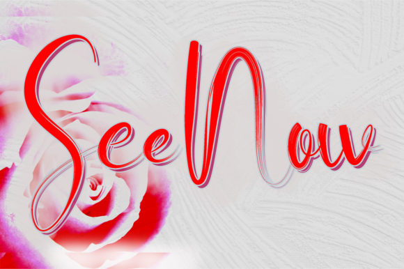 See Now: A Refined Script Font for Editorial Design