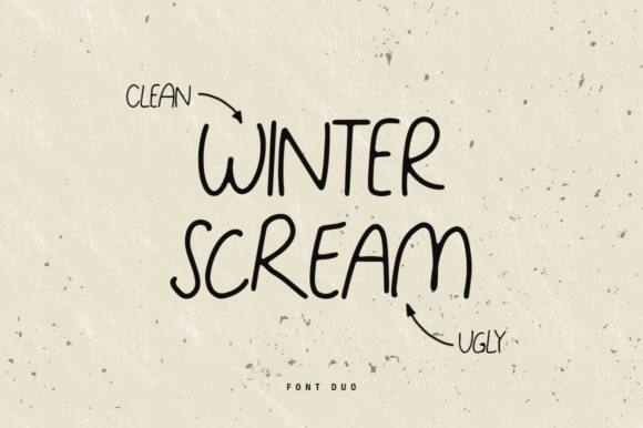 Winter Scream Duo: A Handwritten Font for Warm Editorial Touches