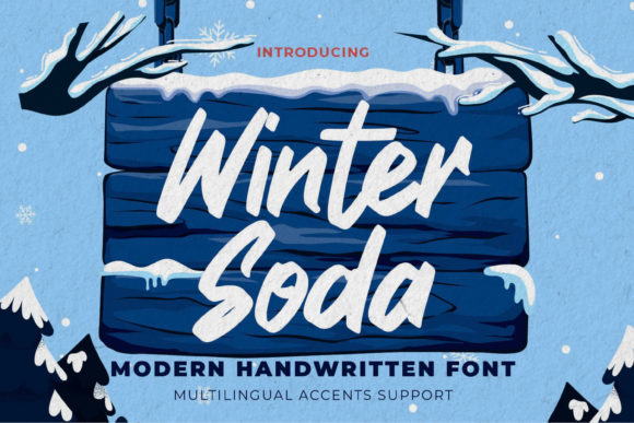 Winter Soda: A Magical Script Font for Elegant Branding Projects
