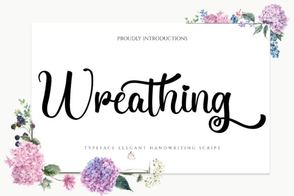 Wreathing: A Luxurious Script Typeface for Elegant Web Design