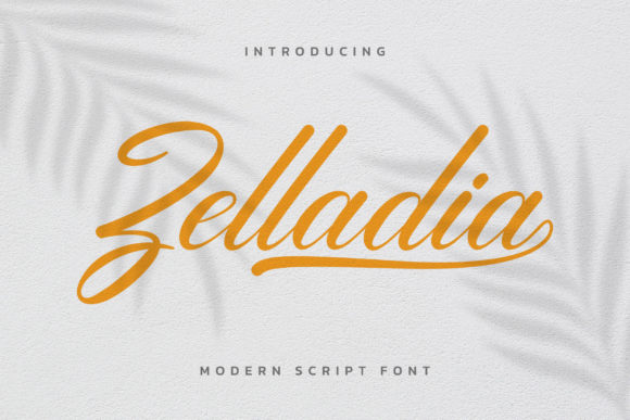Zelladia: A Refined Script Font for Modern Branding